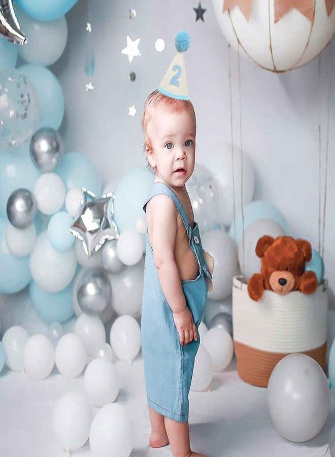 BOOMPA Blue Birthday Hat For Boys - Baby Boy 2nd Birthday Crown，Kids Party Hat，2nd Party Hats For Kids And Adults，Baby Second Hat Party Decorations - Image 4